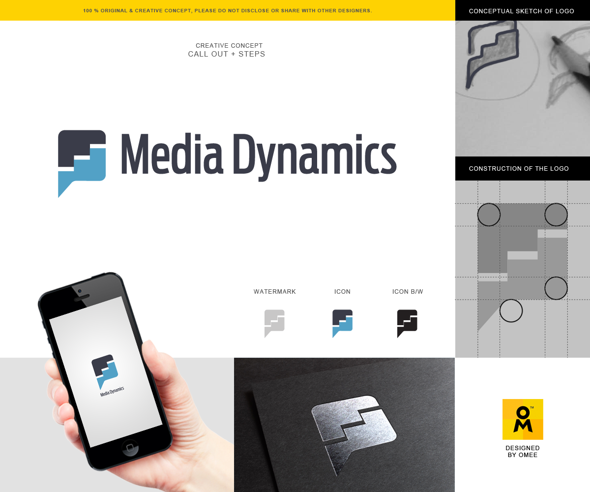 Logo-Design von Omee für Media Dynamics GmbH | Design #4424271
