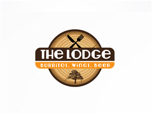 The Lodge. Burritos. Wings.  Beer | Logo Design by Spektron Designs