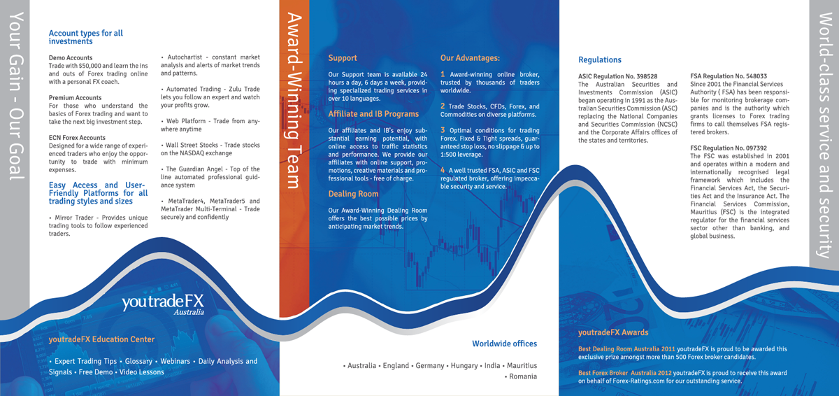 Broschüren-Design von TeQno für You Trade FX | Design #1279120