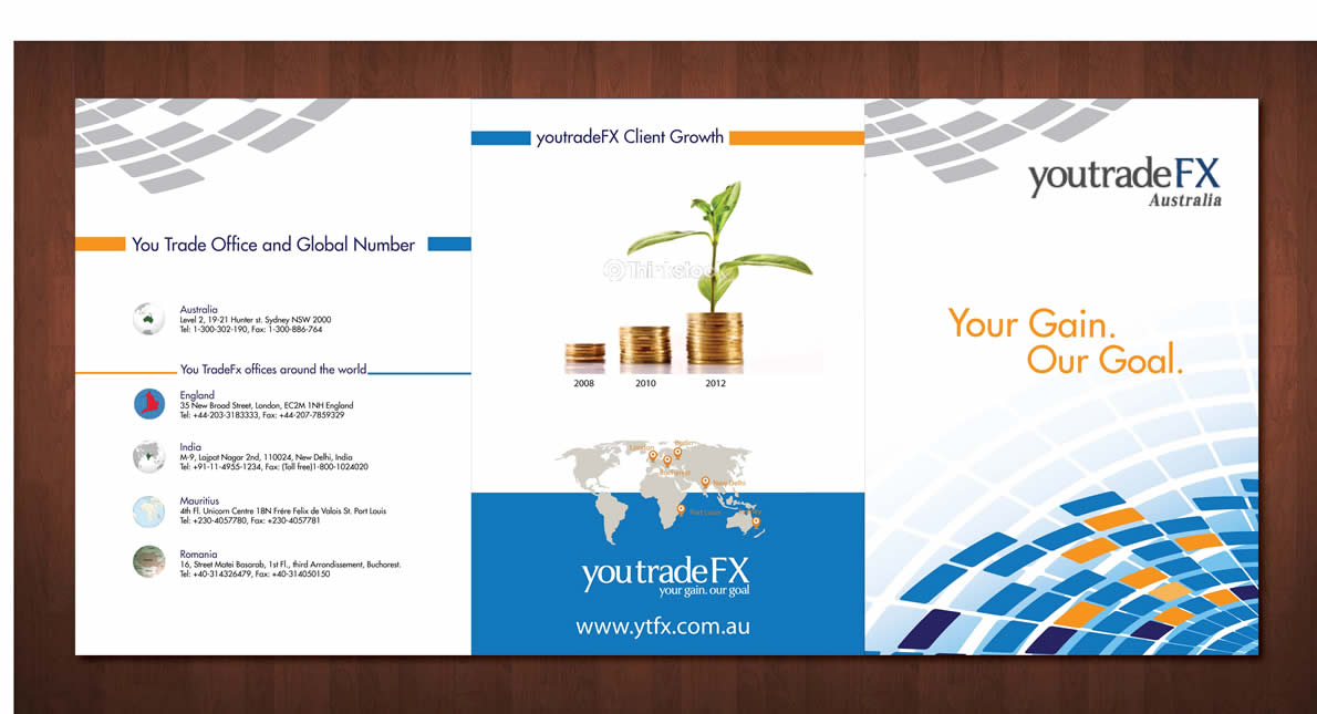 Brochure Design by Sbss for You Trade FX | Design #1267868