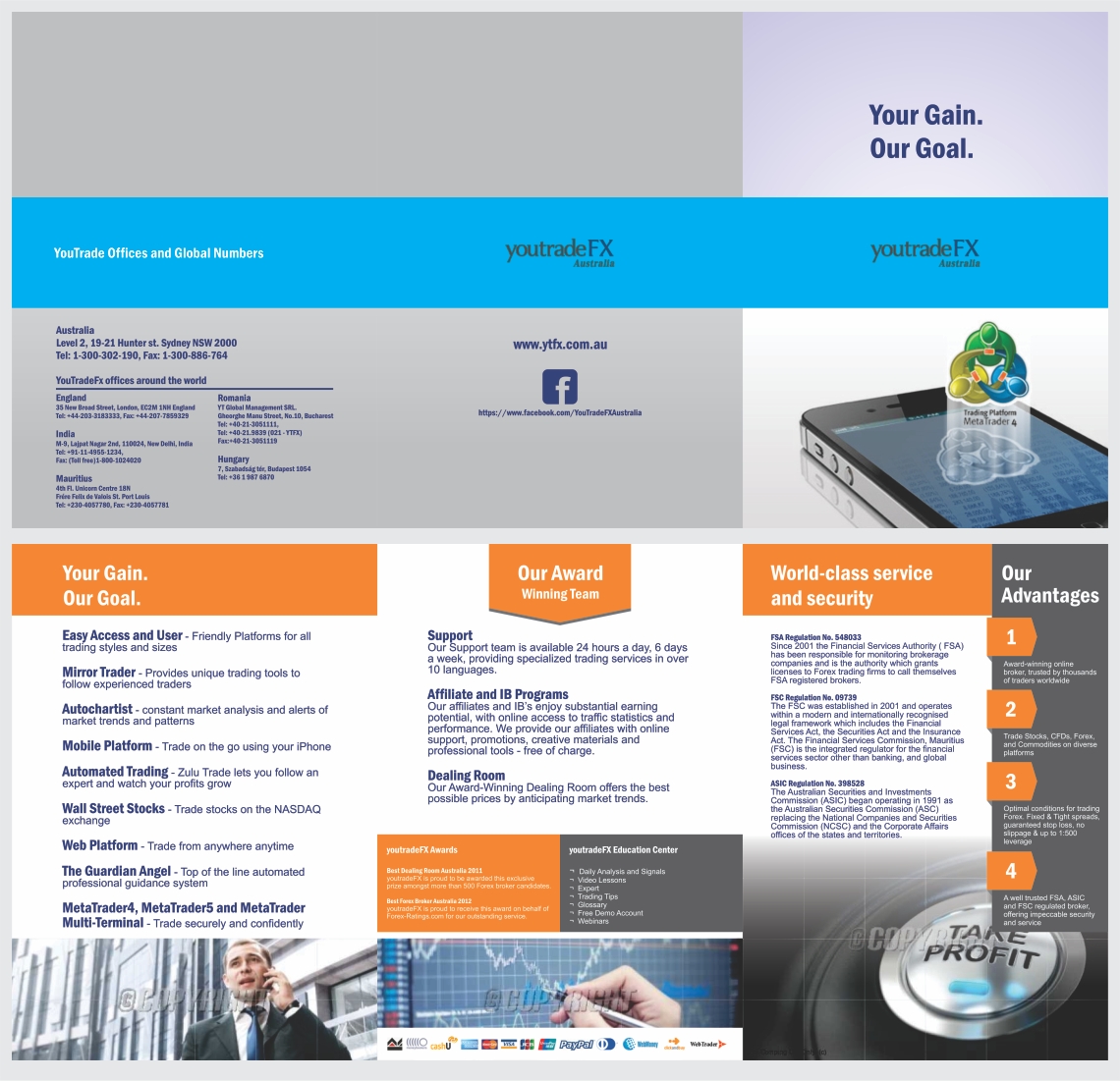 Brochure Design by barinix for You Trade FX | Design #1271219
