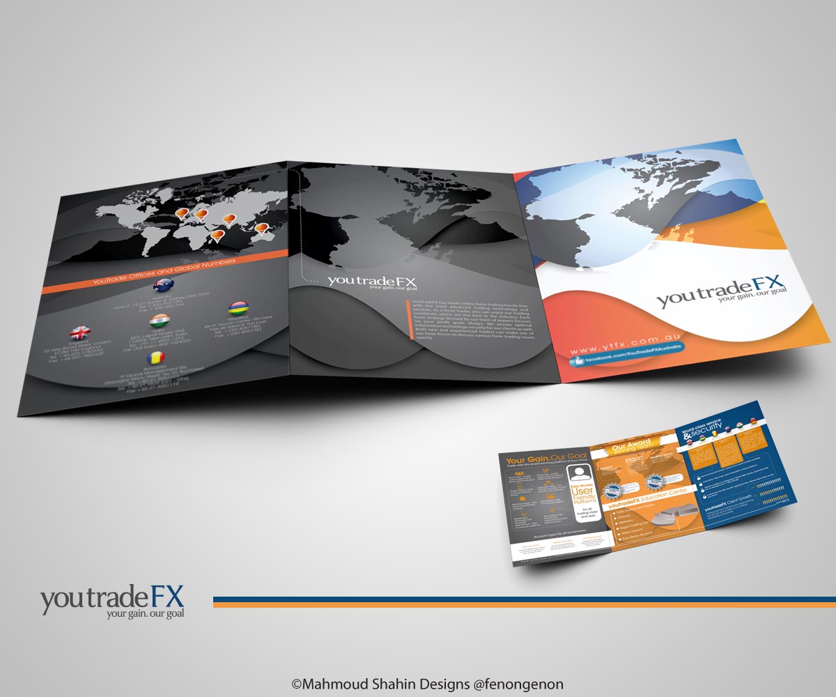 Design de Brochure par Mahmoud Shahin pour You Trade FX | Design #1259703