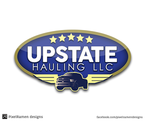 Upstate Hauling, LLC | Logo Design by Noche designs