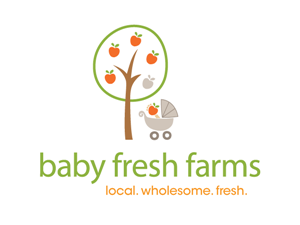 Logo Design by Thomann Design for Baby Fresh Farms | Design: #201992