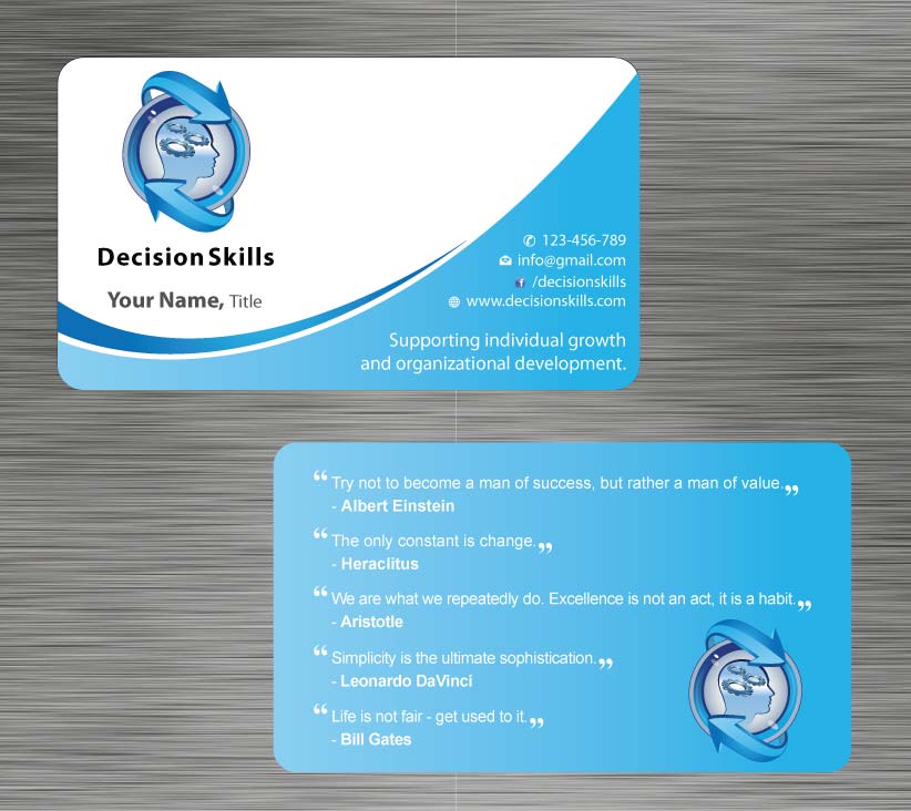 Design de Carte de Visite par Sbss pour DecisionSkills | Design #1262122