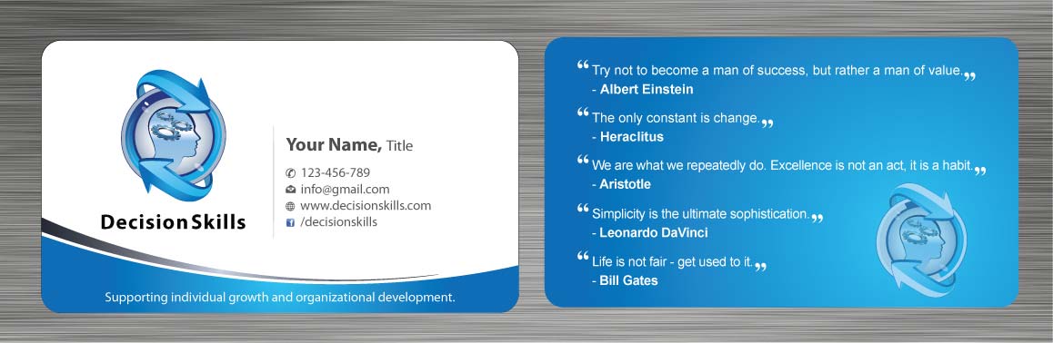 Design de Carte de Visite par Sbss pour DecisionSkills | Design #1262123
