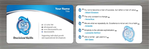 Design de Carte de Visite par Sbss pour DecisionSkills | Design : #1262124