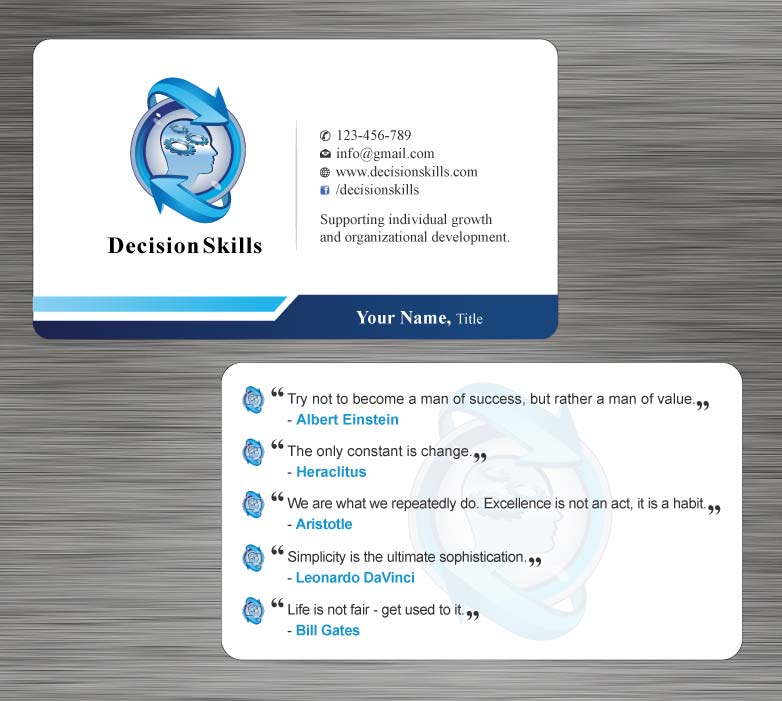 Design de Carte de Visite par Sbss pour DecisionSkills | Design #1262125