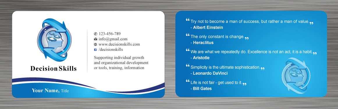 Design de Carte de Visite par Sbss pour DecisionSkills | Design #1262127