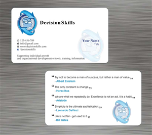 Design de Carte de Visite par Sbss pour DecisionSkills | Design : #1262128