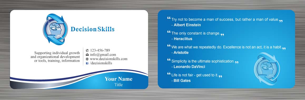 Design de Carte de Visite par Sbss pour DecisionSkills | Design #1262130