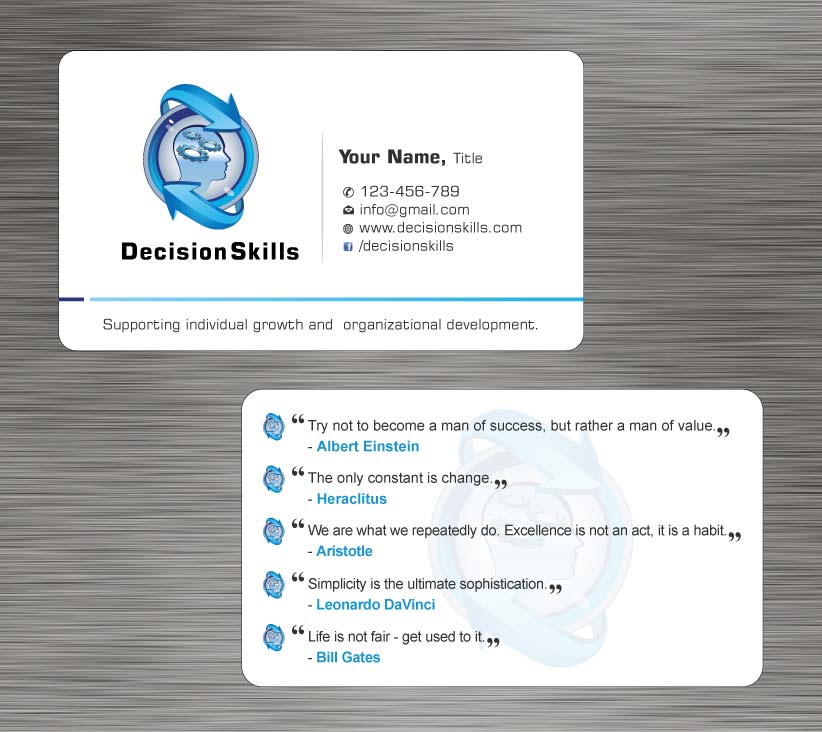 Design de Carte de Visite par Sbss pour DecisionSkills | Design #1262132