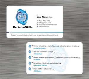 Design de Carte de Visite par Sbss pour DecisionSkills | Design : #1262132