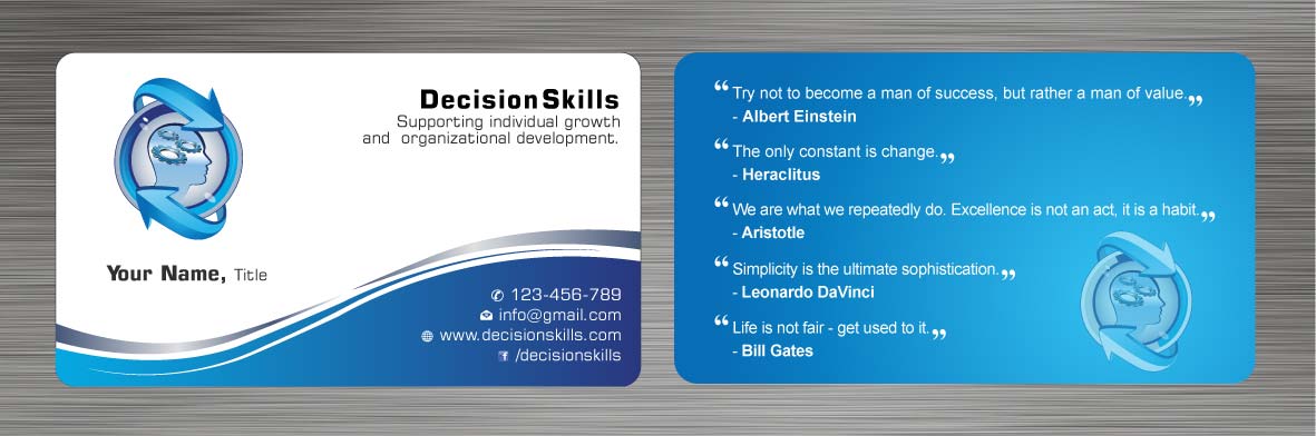 Design de Carte de Visite par Sbss pour DecisionSkills | Design #1262134