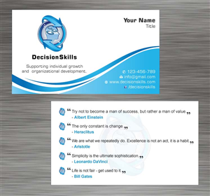 Visitenkarten-Design von Sbss für DecisionSkills | Design: #1262136