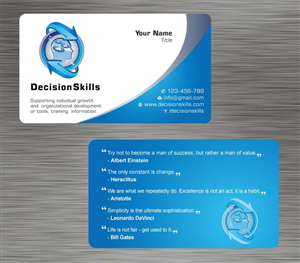 Visitenkarten-Design von Sbss für DecisionSkills | Design: #1262137