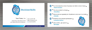 Visitenkarten-Design von Sbss für DecisionSkills | Design: #1262138
