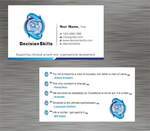 Visitenkarten-Design von Sbss für DecisionSkills | Design: #1262139
