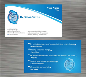 Visitenkarten-Design von Sbss für DecisionSkills | Design: #1262148