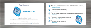 Visitenkarten-Design von Sbss für DecisionSkills | Design: #1262149