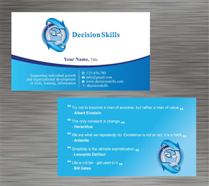 Visitenkarten-Design von Sbss für DecisionSkills | Design: #1262156