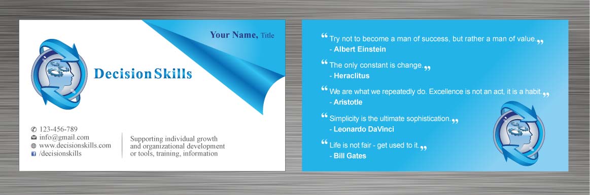 Business Card Design by Sbss for DecisionSkills | Design #1262158