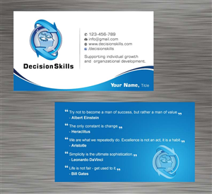 Visitenkarten-Design von Sbss für DecisionSkills | Design: #1262161