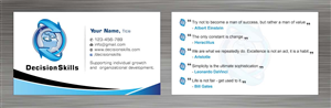 Visitenkarten-Design von Sbss für DecisionSkills | Design: #1262164