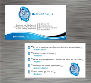 Visitenkarten-Design von Sbss für DecisionSkills | Design: #1262165