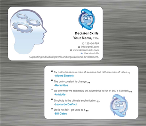 Visitenkarten-Design von Sbss für DecisionSkills | Design: #1262166