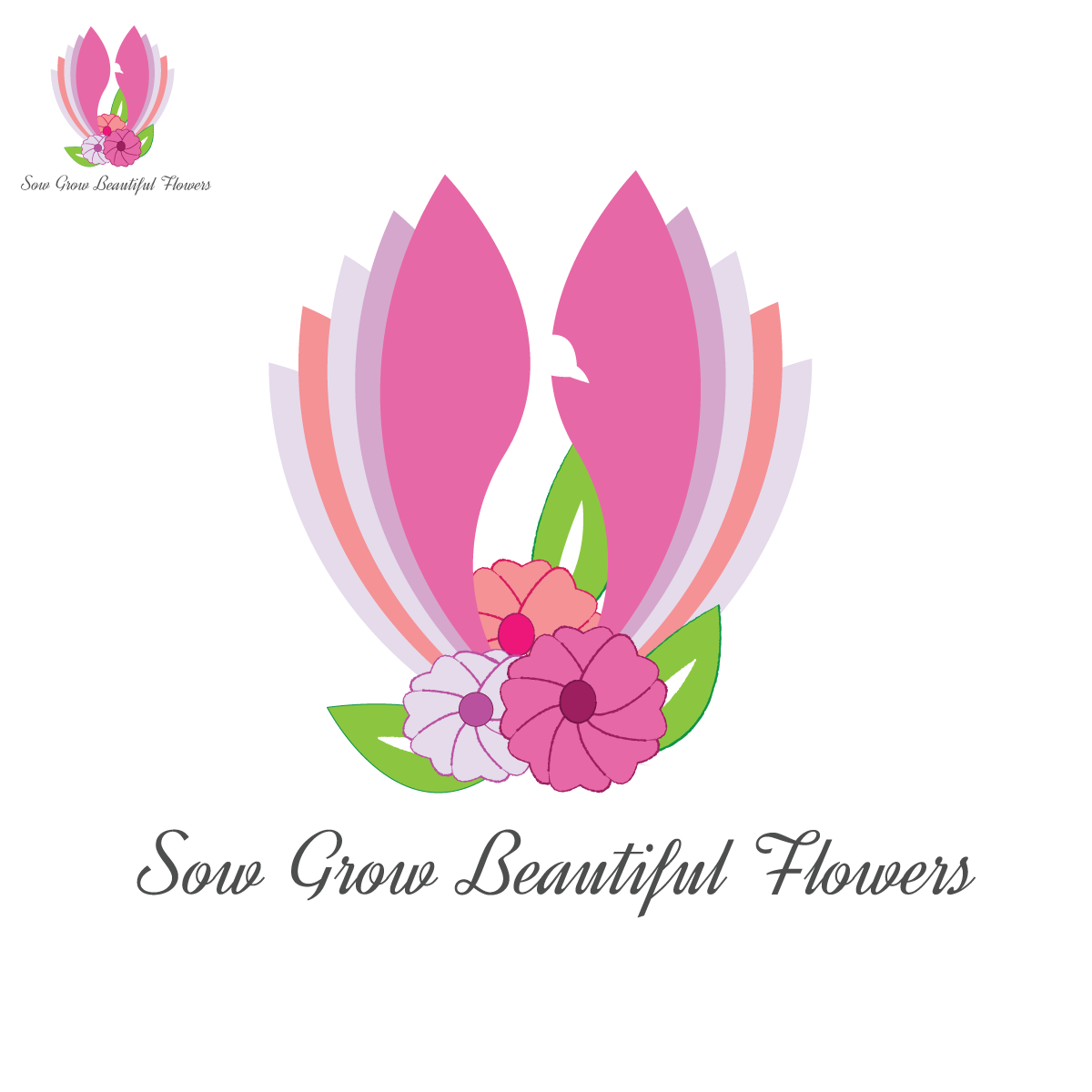Logo-Design von Anamariad für Sow Grow Beautiful Flowers  | Design #4466171