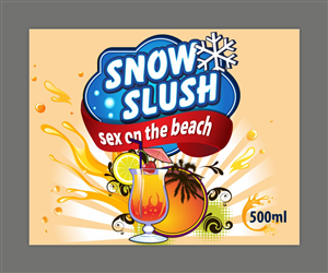 Slush syrup labels for concentrated syrup to make slushies  | Diseño de Etiqueta por Maestroto