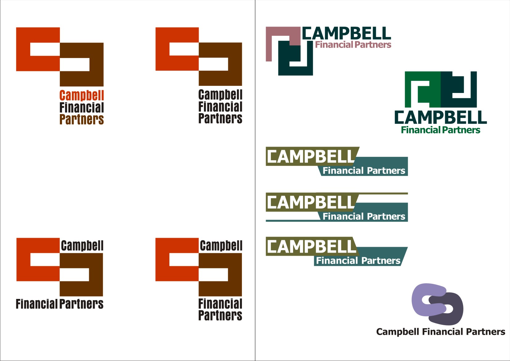 Logo Design by Zenab Bastawala for Campbell Financial Partners, L | Design #5088