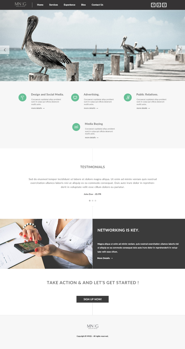 Web Design by Brian Thomas for this project | Design #4497220