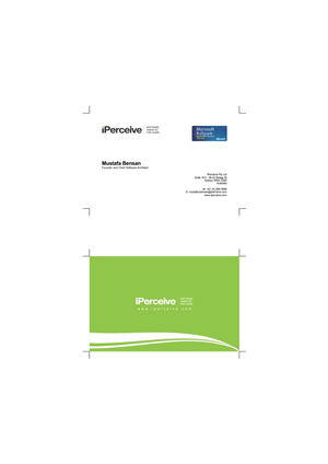 Business Card Design by zafer yetik for iPerceive | Design #196825