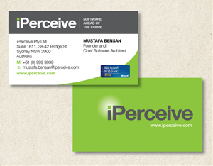 Visitenkarten-Design von Cathy Klein für iPerceive | Design: #189038