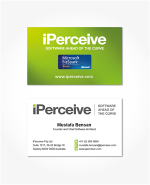 Business Card Design by ani for iPerceive | Design: #195590