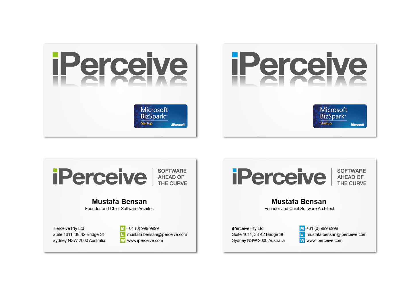 Business Card Design by ani for iPerceive | Design #197719