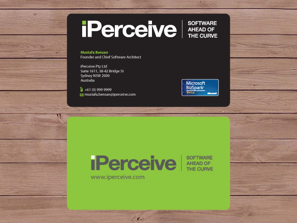 Business Card Design by Priyo Subarkah for iPerceive | Design #189615