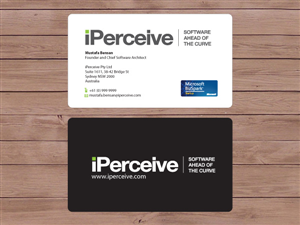 Business Card Design by Priyo Subarkah for iPerceive | Design #189616