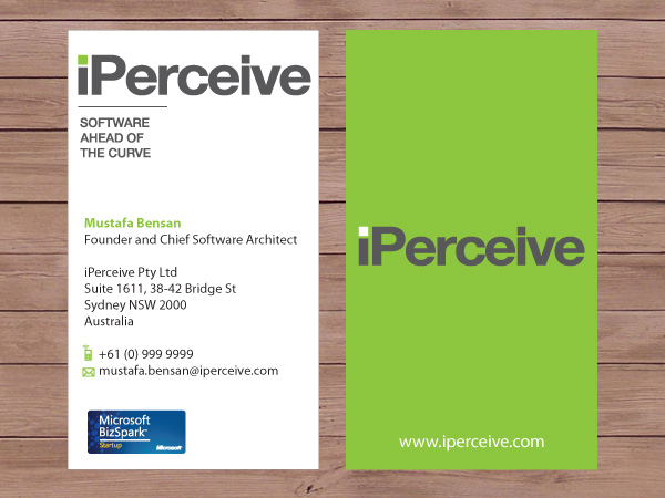 Business Card Design by Priyo Subarkah for iPerceive | Design #189709