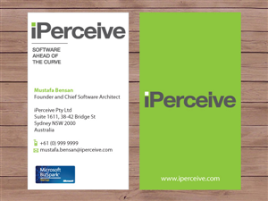 Business Card Design by Priyo Subarkah for iPerceive | Design: #189709