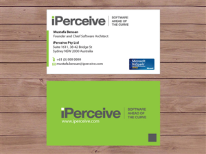 Business Card Design by Priyo Subarkah for iPerceive | Design: #189716