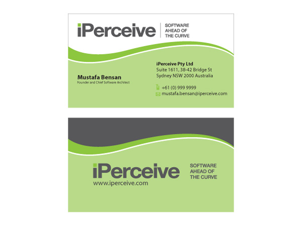 Business Card Design by Priyo Subarkah for iPerceive | Design #193569