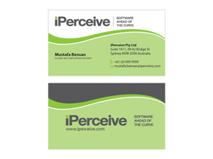 Business Card Design by Priyo Subarkah for iPerceive | Design: #193569