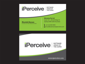 Business Card Design by Priyo Subarkah for iPerceive | Design: #193590