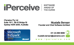 Visitenkarten-Design von gagan für iPerceive | Design: #191352