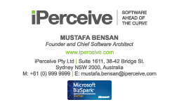 Business Card Design by gagan for iPerceive | Design #194618
