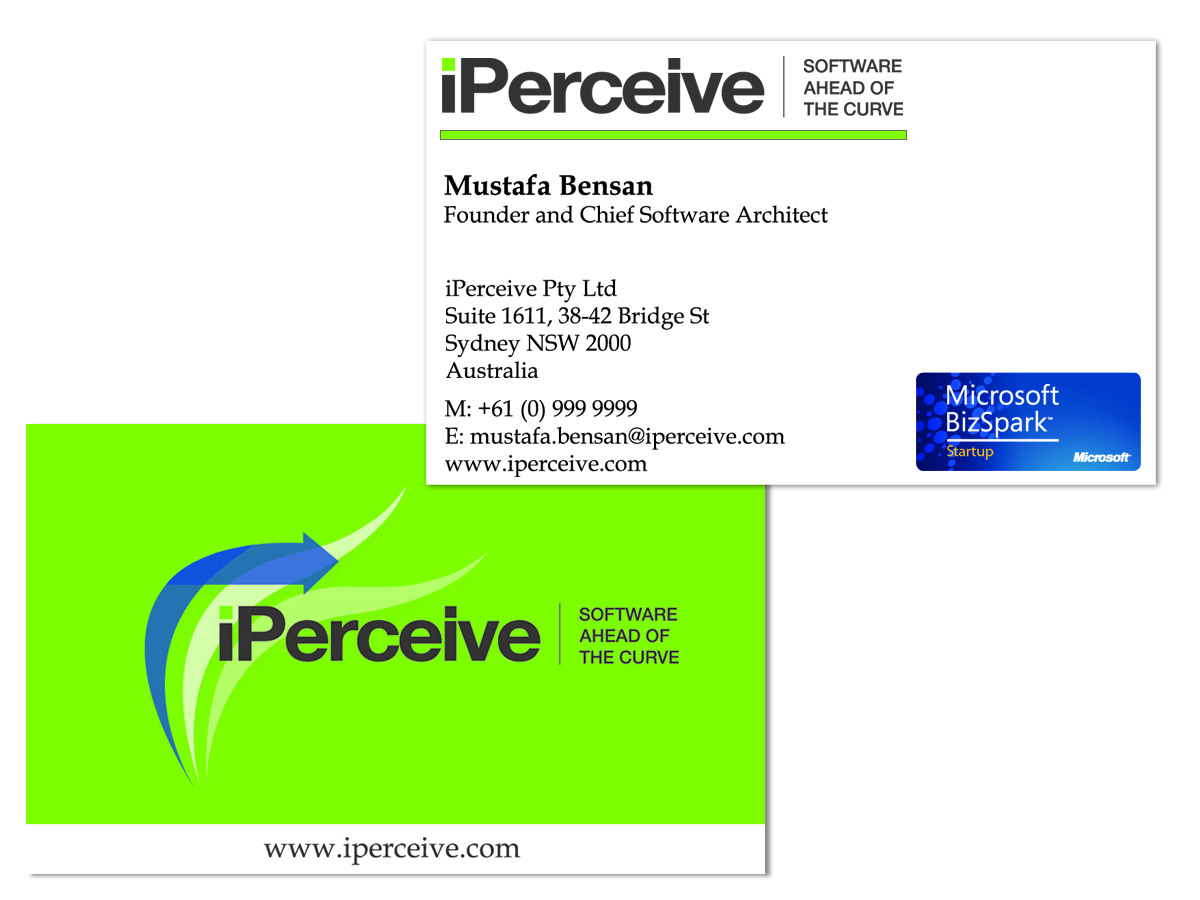 Business Card Design by ReadymadeCreations for iPerceive | Design #192847