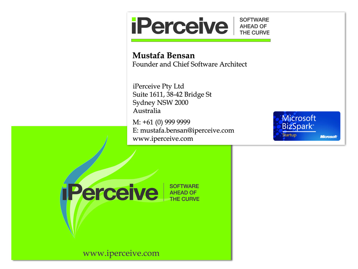 Business Card Design by ReadymadeCreations for iPerceive | Design #192855